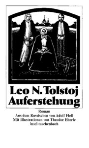 Leo Tolstoj, Auferstehung, Cover